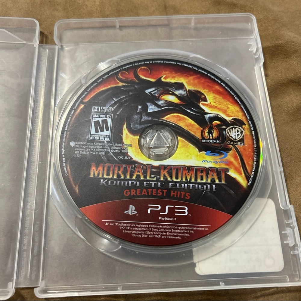Mortal Kombat Komplete Edition PS3 Game